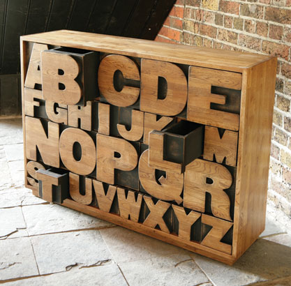 Kent & London Alphabet Drawers