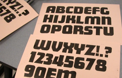 Matinee Gothic alphabet
